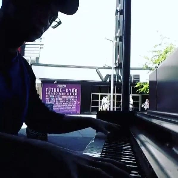 Public piano in Vancouver, British Columbia, Canada