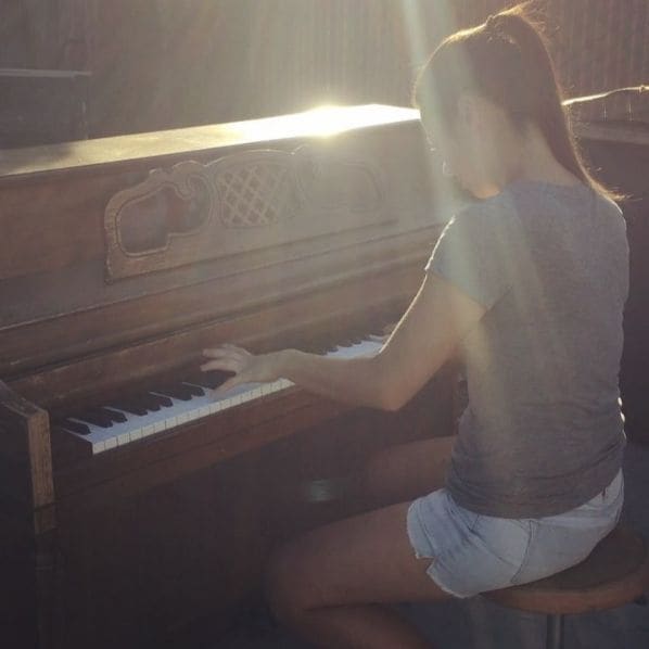 Public piano in Hayward, California, United States