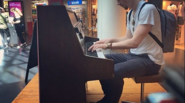 Public piano in Rapperswil-Jona, St. Gallen, Switzerland