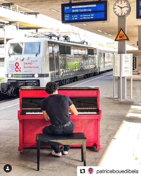 Public piano in Ottensen, Hamburg, Germany
