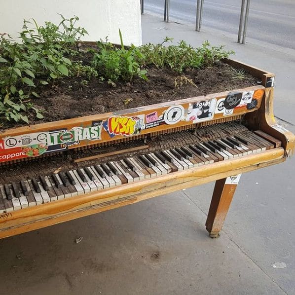 Public piano in Budapest, Hungary