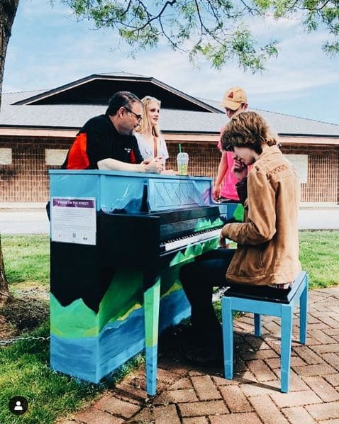 Public piano in Metro Vancouver Regional District, British Columbia, Canada