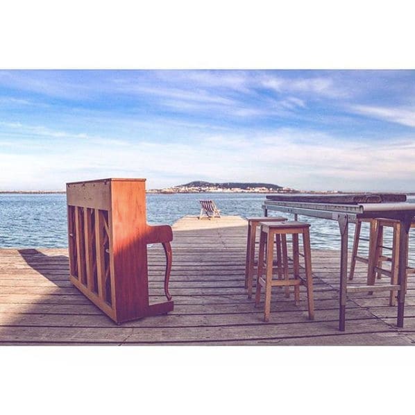 Public piano in Hérault, Occitania, France