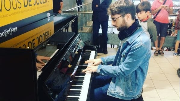 Public piano in Essonne, Ile-de-France, France