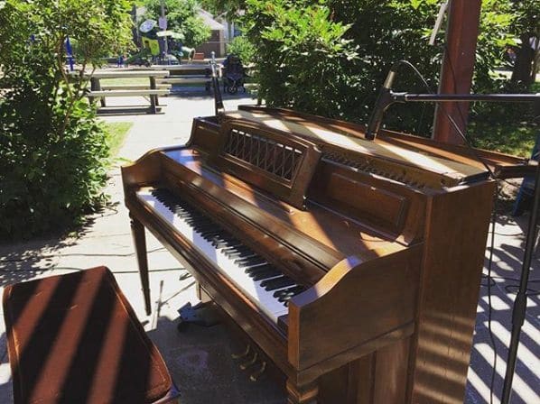 Public piano in Chicago, Illinois, United States