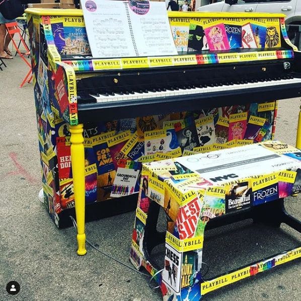 Public piano in Palm Springs, California, United States