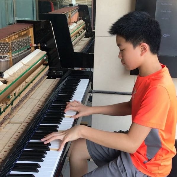 Public piano in Old Toronto, Ontario, Canada
