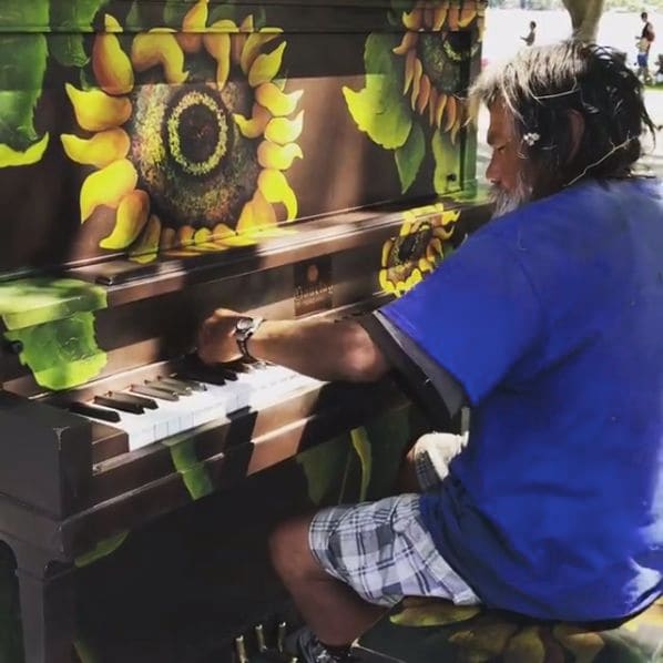 Public piano in Regional District of Okanagan-Similkameen, British Columbia, Canada