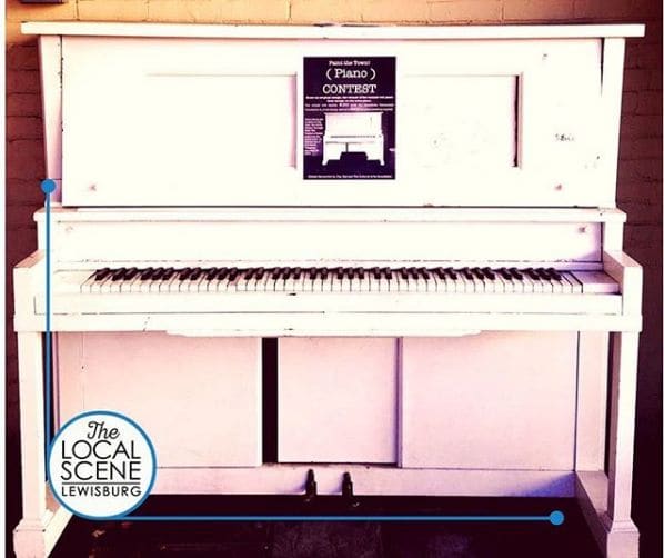 Public piano in Greenbrier County, West Virginia, United States