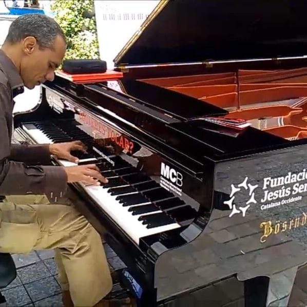Public piano in Málaga, Andalusia, Spain