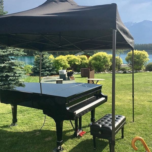 Public piano in Alberta, Canada