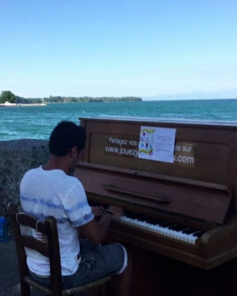 Public piano in District de Nyon, Vaud, Switzerland