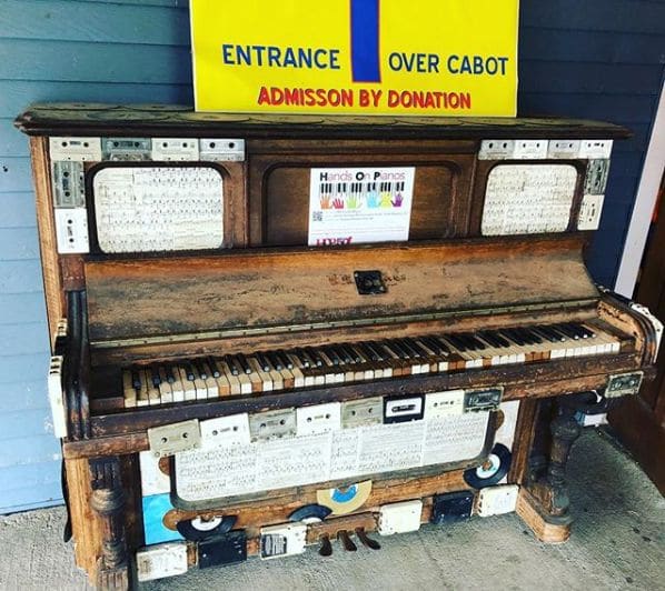 Public piano in Windsor County, Vermont, United States