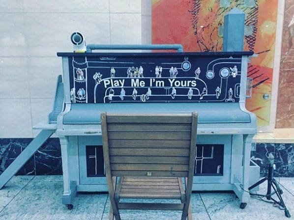 Public piano in London, England, United Kingdom