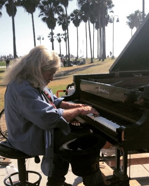 Public piano in Los Angeles, California, United States