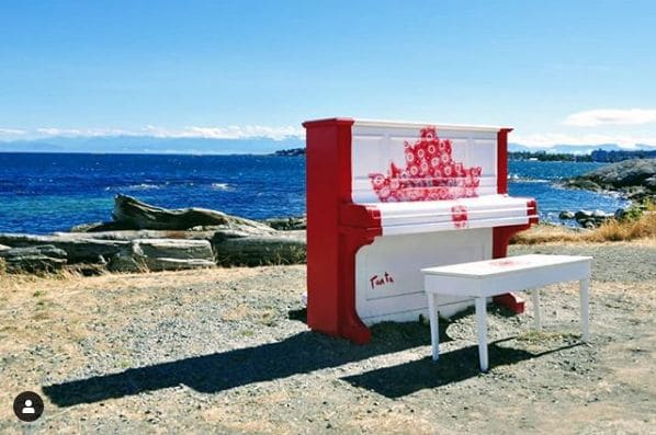 Public piano in Nunavut, Canada