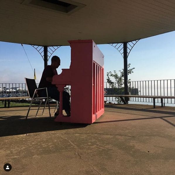 Public piano in Digby County, Nova Scotia, Canada