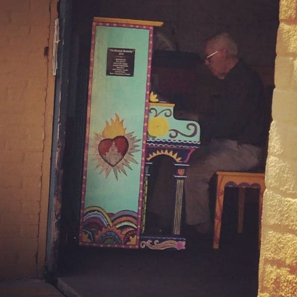 Public piano in Volusia County, Florida, United States