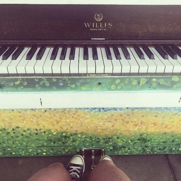 Public piano in Sherwood Park, Alberta, Canada