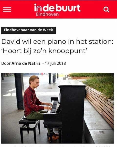 Public piano in Eindhoven, North Brabant, Netherlands