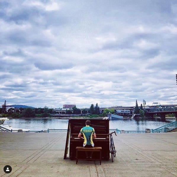 Public piano in Portland, Oregon, United States