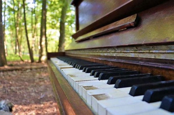 Public piano in Trent Hills, Ontario, Canada