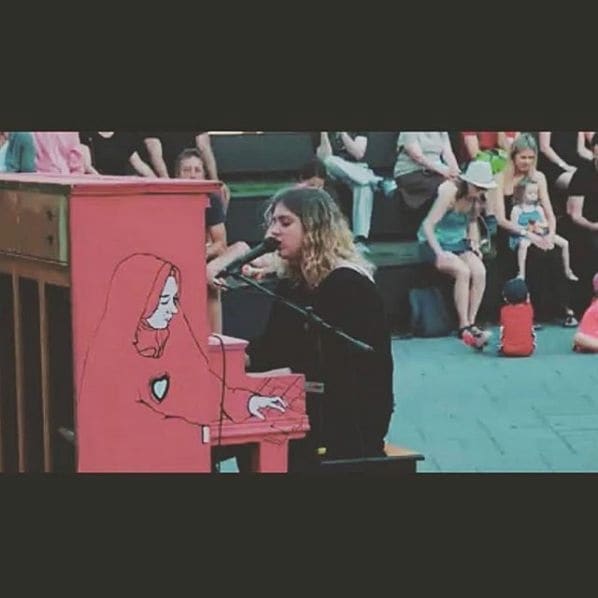 Public piano in Montreal, Quebec, Canada