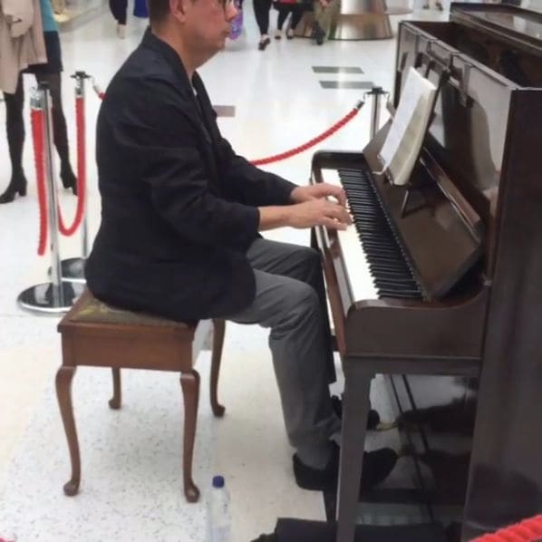 Public piano in Stirling, Scotland, United Kingdom