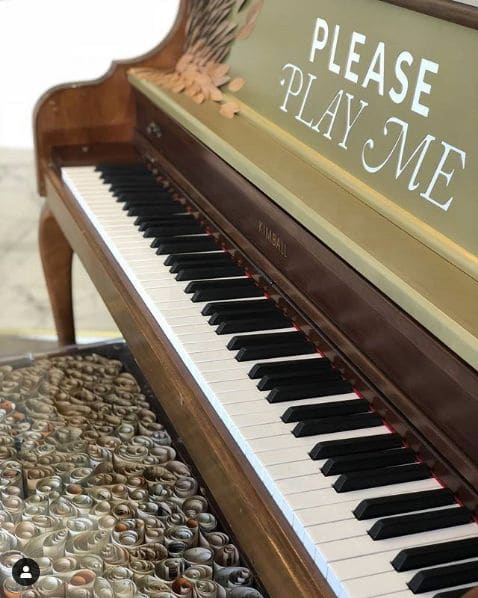 Public piano in Portland, Oregon, United States
