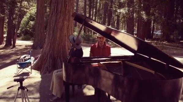 Public piano in Tulare County, California, United States