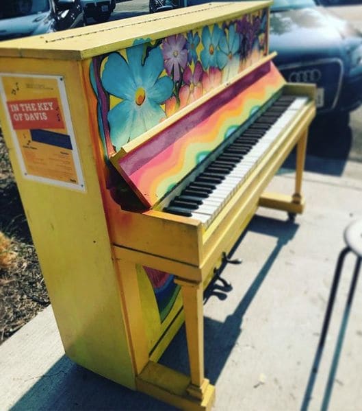 Public piano in Solano County, California, United States
