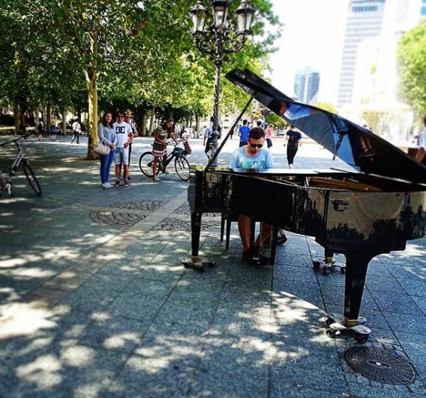 Public piano in Landkreis Gießen, Hesse, Germany