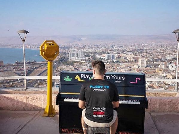 Public piano in Santiago, Santiago Metropolitan Region, Chile