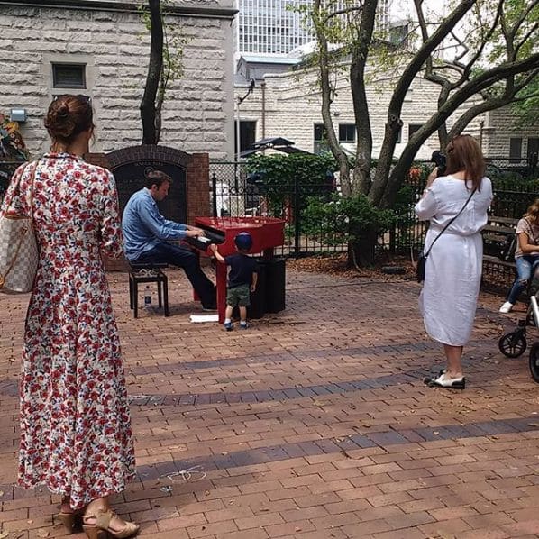 Public piano in Chicago, Illinois, United States