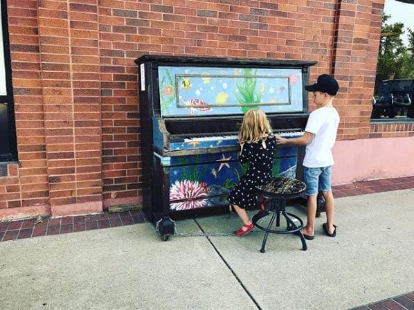 Public piano in Davis County, Utah, United States