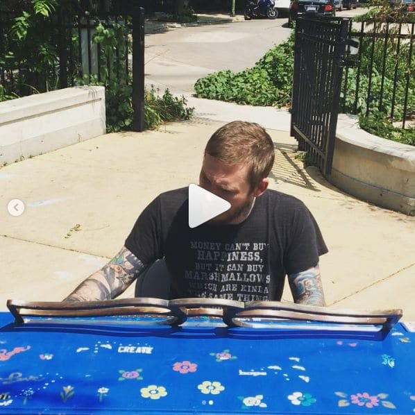 Public piano in Chicago, Illinois, United States