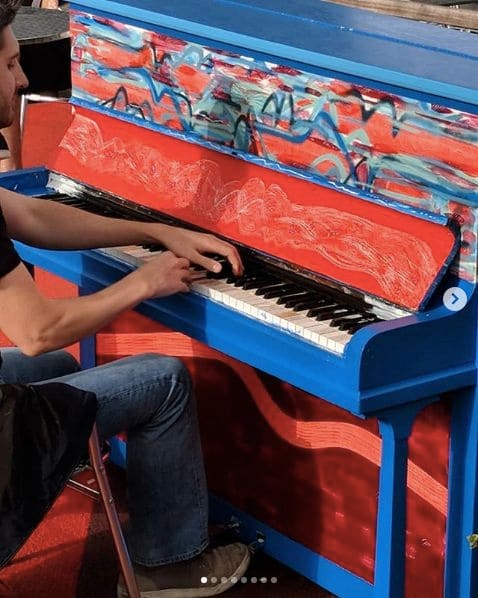 Public piano in Vancouver, British Columbia, Canada