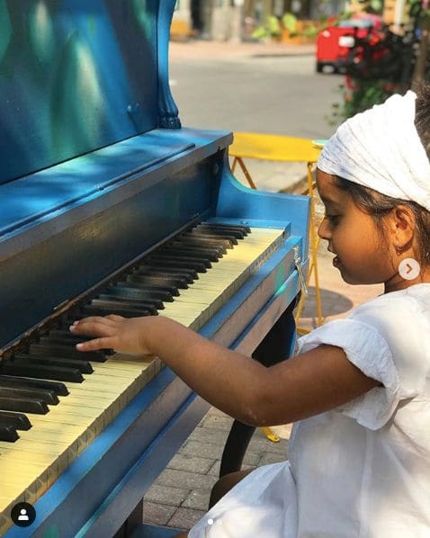 Public piano in Quebec City, Quebec, Canada
