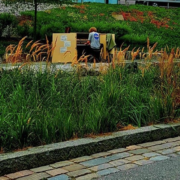 Public piano in Helsinki, Finland