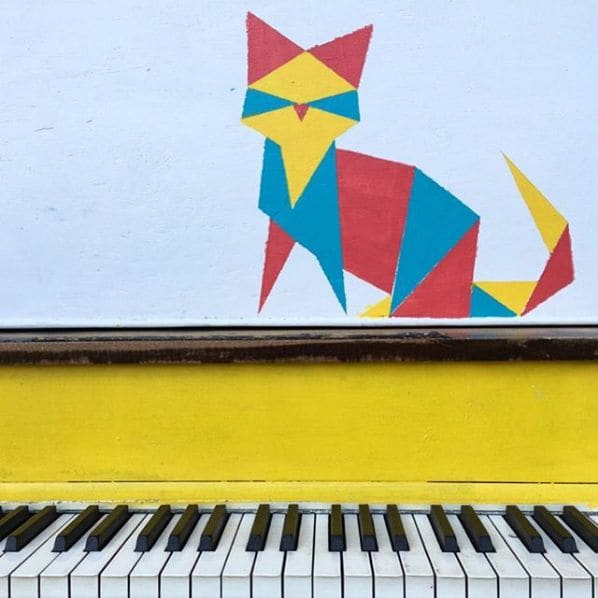 Public piano in Quebec City, Quebec, Canada