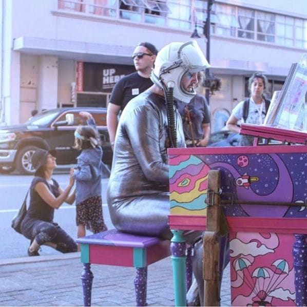 Public piano in Greater Sudbury, Ontario, Canada