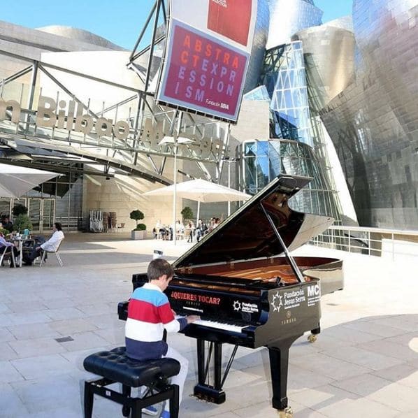 Public piano in Bilbao, Autonomous Community of the Basque Country, Spain