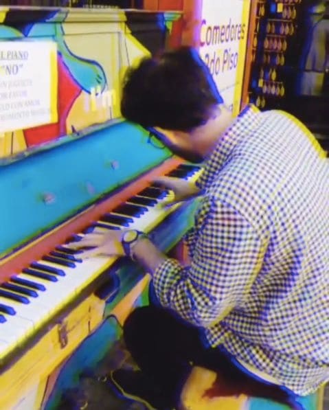 Public piano in La Serena, Coquimbo Region, Chile