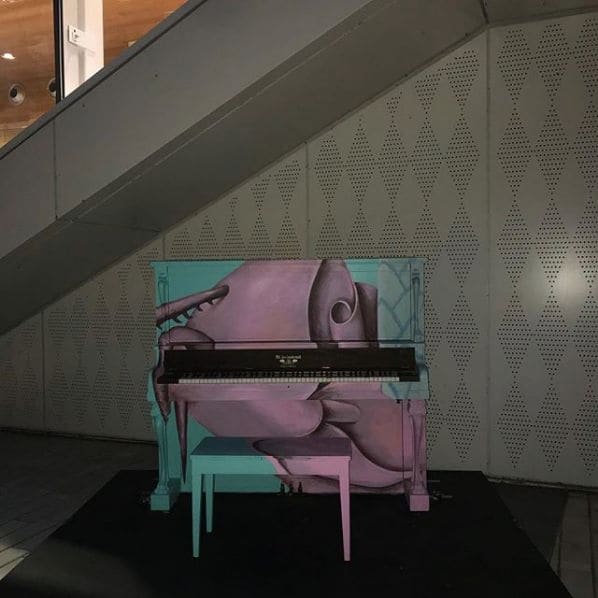 Public piano in Montreal, Quebec, Canada