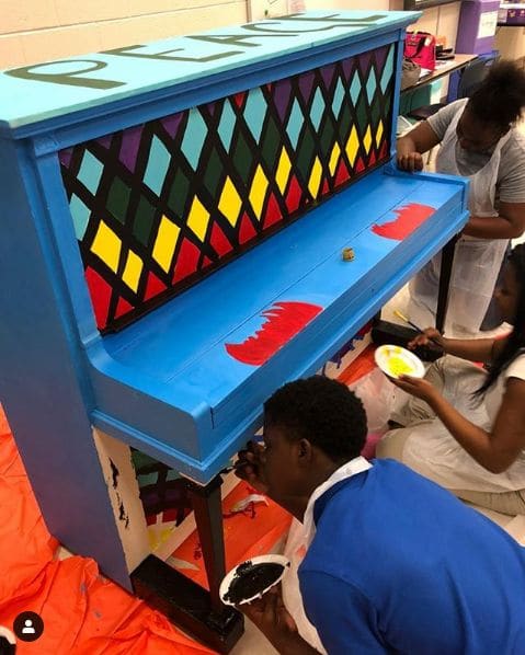 Public piano in Atlanta, Georgia, United States