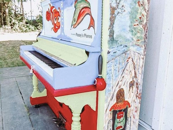 Public piano in Richmond, British Columbia, Canada