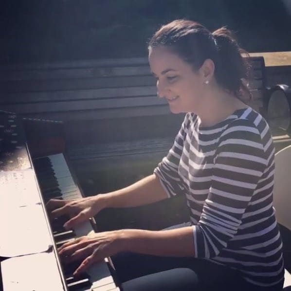 Public piano in Montreal, Quebec, Canada