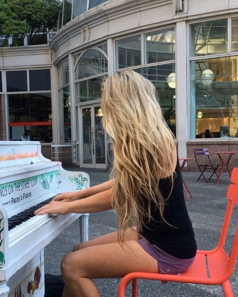 Public piano in Vancouver, British Columbia, Canada
