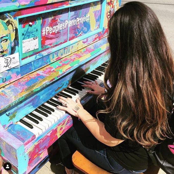 Public piano in Salt Lake City, Utah, United States