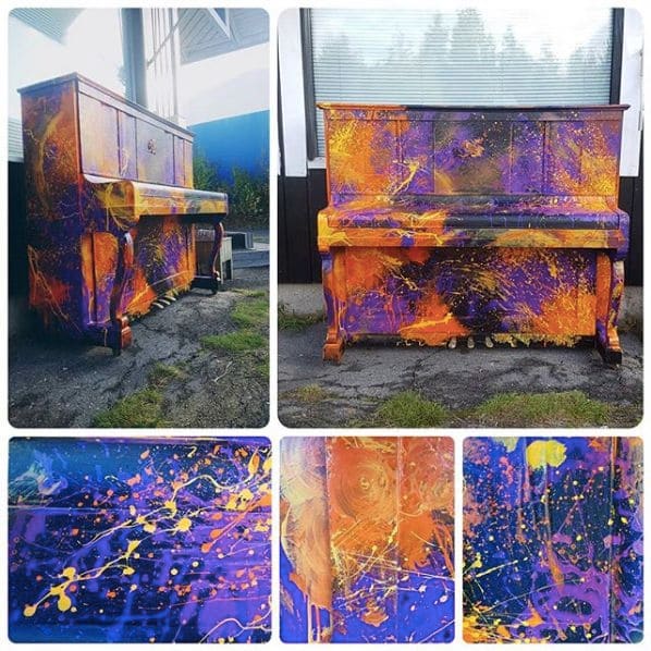 Public piano in Rovaniemi, Finland